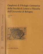 Quaderni di Filologia Germanica della Facoltà di Lettere e Filosofia dell'Università di Bologna Vol. IV