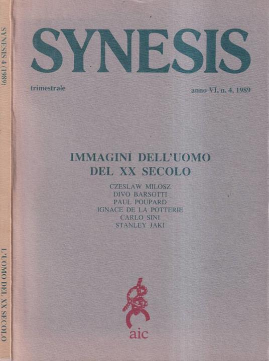 Synesis, anno VI, n. 4, 1989 - copertina