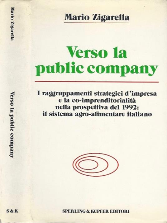 Verso la public company - Daniello Maria Zigarelli - copertina