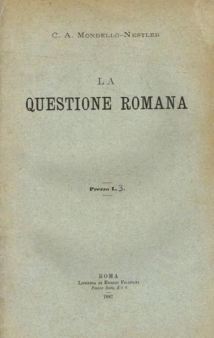 La questione romana - copertina