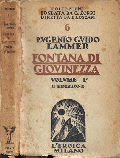 Fontana di Giovinezza. Vol. I - copertina