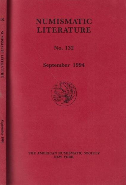 Numismatic literature n. 132 - copertina