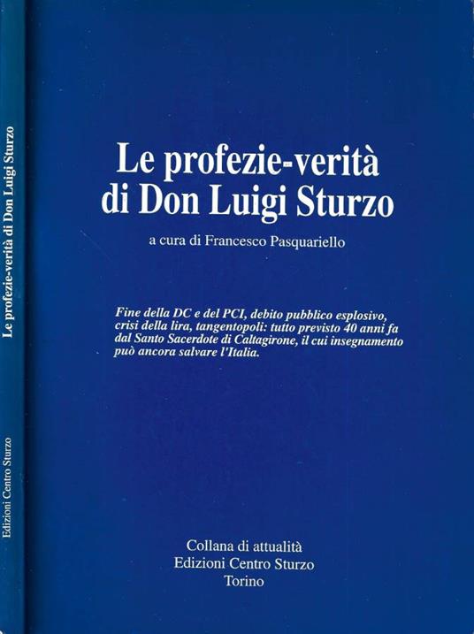 Le profezie - verità di Don Luigi Sturzo - copertina