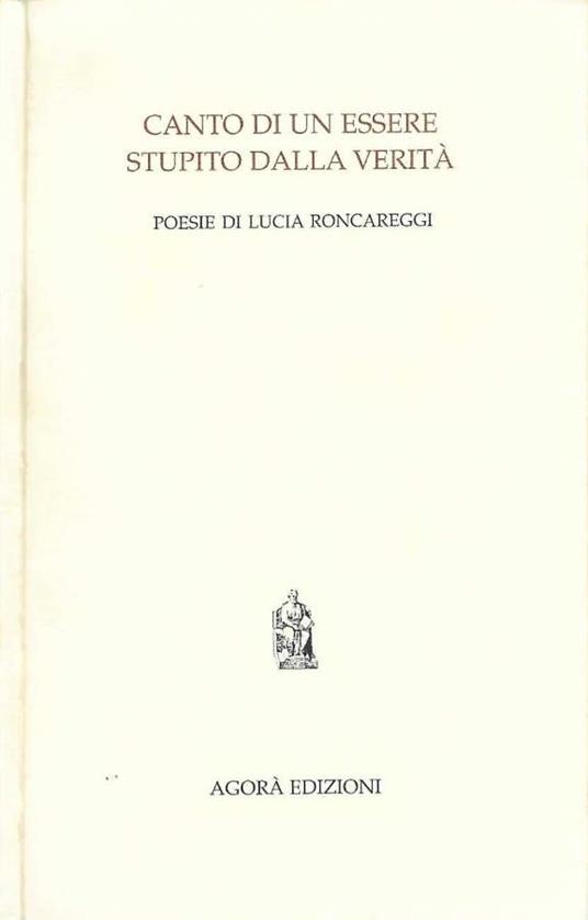 Canto di un essere stupito dalla verità - copertina