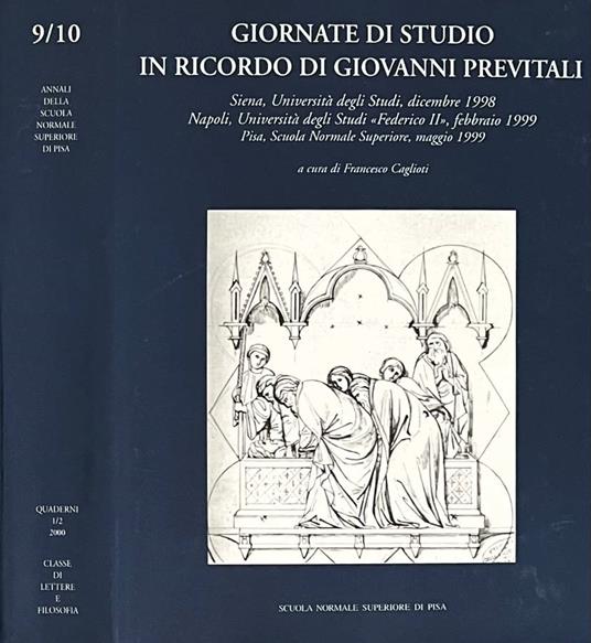 Giornate di studio in ricordo di Giovanni Previtali - copertina