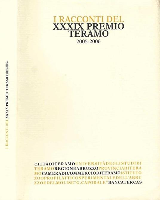 I Racconti del XXXIX premio Teramo 2005 - 2006 - copertina