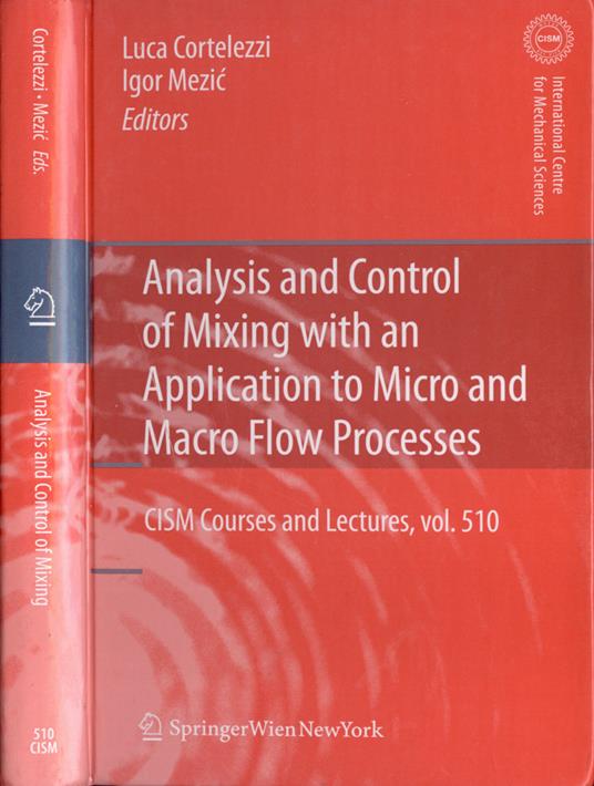 Analysis and control of mixing with an application to micro and macro flow processes - copertina