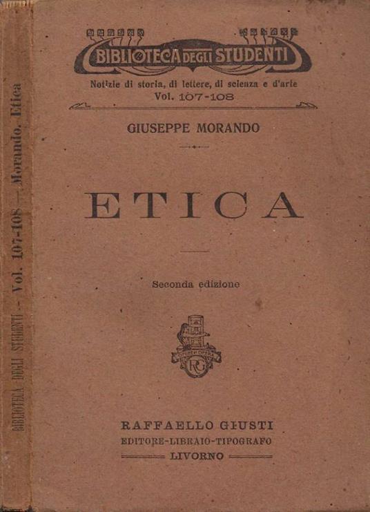 Etica - Giuseppe Morando - copertina