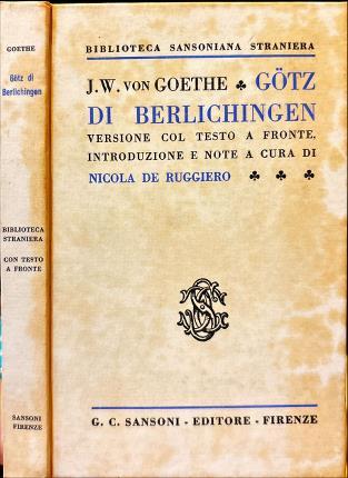 Gotz di Berlichingen - copertina