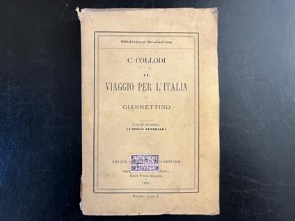 Il viaggio per l'Italia di Giannettino (parte seconda). L'Italia centrale - Carlo Collodi - copertina