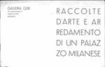 Galleria Geri. Raccolte d'arte e d'arredamento di un Palazzo milanese