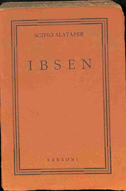 Ibsen - Scipio Slataper - copertina