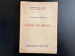 Maine de Biran. Quattro lezioni tenute alla biblioteca filosofica di Firenze, nei giorni 14, 17, 21 e 24 gennaio 1911