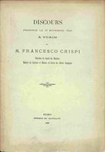 Discours prononce' le 8 octobre 1890 a Florence par M. Francesco Crispi