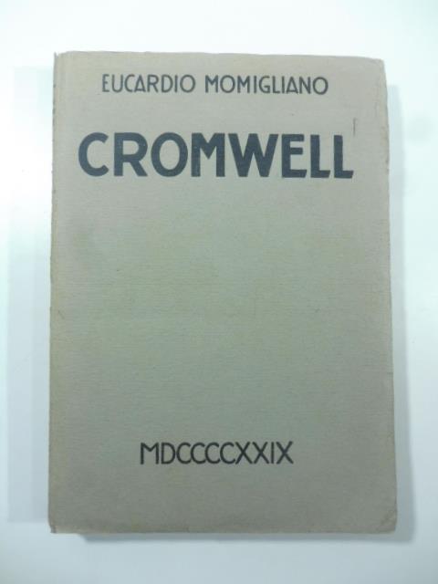 Cromwell - Eucardio Momigliano - copertina