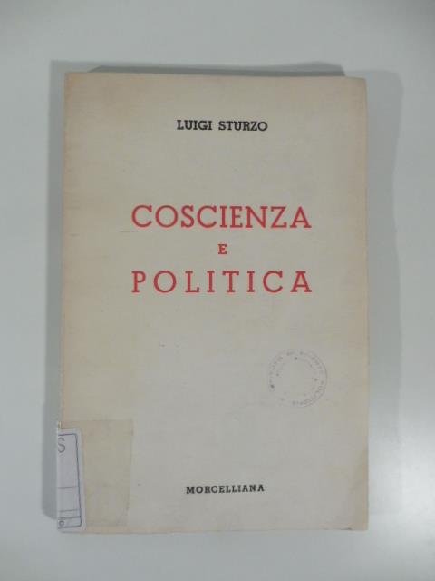 Coscienza e politica - Luigi Sturzo - copertina