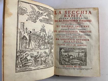 La secchia rapita. Poema eroicomico colle dichiarazioni di Gaspare Salviani romano - Alessandro Tassoni - copertina