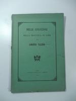 Discorso al consiglio provinciale di Como del prefetto Lorenzo Valerio sulle condizioni della provincia di Como nel 1864