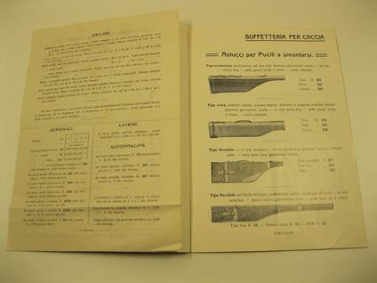 Anfossi & Fagottin Succ. Torino. Via Maria Vittoria n. 26. Catalogo illustrato buffetteria per caccia. Articoli per cani. Articoli da viaggio, Borse per signora. Sacchi e valigie d'ogni genere. Cappelliere. Porta ombrelli .. - copertina