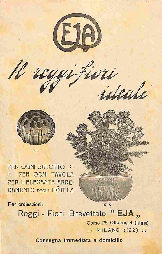 Eja. Il reggi-fiori ideale. Bifoglio pubblicitario - copertina