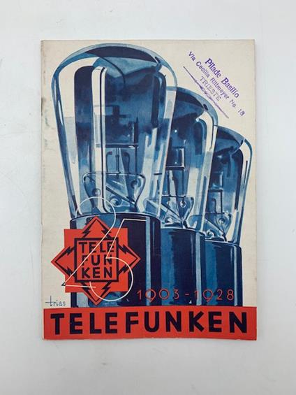 Telefunken Rohren 1928-29 (catalogo commerciale) - copertina