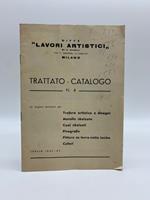 Ditta 'Lavori artistici' di C. Cavalli. Trattato-catalogo. Traforo artistico e disegni, Metallo sbalzato, cuoi sbalzati, pirografia..