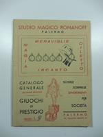 Studio Romanoff, Palermo. Catalogo generale giuochi di prestigio