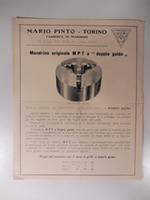 Mario Pinto, Torino. Fabbrica di mandrini. Pieghevole pubblicitario