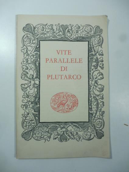 Vita di Temistocle da Vite parallele di Plutarco, edizione Einaudi - Plutarco - copertina