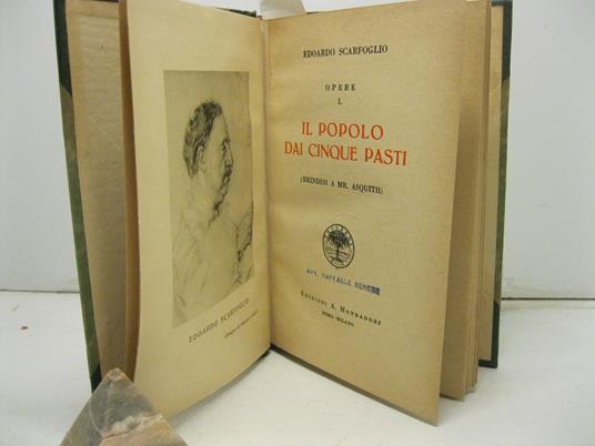 Il popolo dai cinque pasti ( Brindisi a mr. Asquith) - Edoardo Scarfoglio - copertina