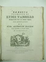 La balia. Poemetto pubblicato ora la prima volta con annotazioni da Gio. Antonio Ranza Regio Professore di Umane Lettere in Vercelli