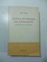 Critica letteraria del novecento (gli studi dello stile e della poetica)