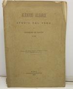 Aleardo Aleardi. Studio dal vero di Guglielmo De Sanctis, pittore. Estratto dalla Rivista Romana di Scienze e Lettere. Anno I. Fascicoli 7. 8. 9. 10