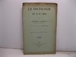 La sociologie et G.-B. Vico (Traduit de l'italien par Albert Bloch). Extrait de la Revue Internationale de Sociologie