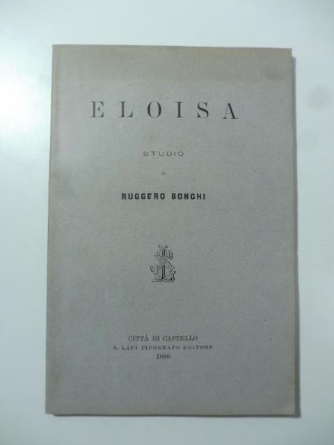 Eloisa. Studio - Ruggero Bonghi - copertina