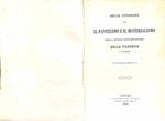 Delle attinenze tra il panteismo e il materialismo nella storia contemporanea della filosofia