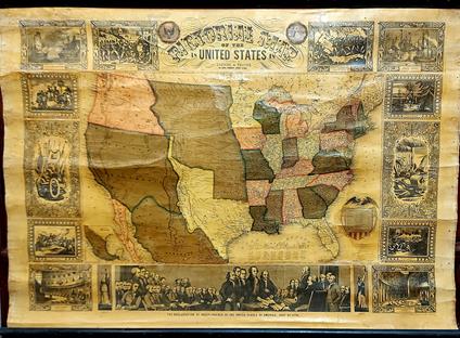 Pictorial Map of the United States published by Ensigns & Thayer - copertina