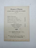 Pranzo d'onore ai benemeriti del Comitato delle due esposizioni. Torino 1898. (Menu')