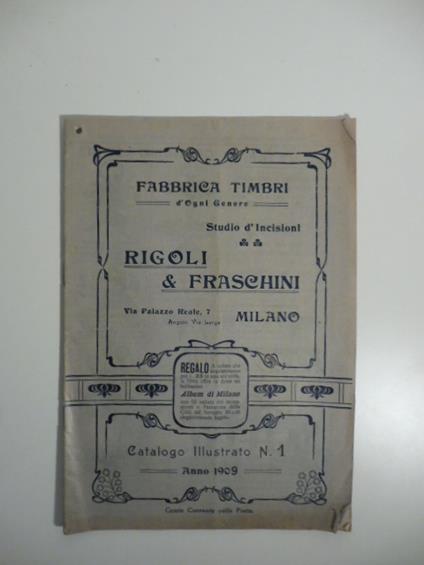 Rigoli & Fraschini, Milano. Fabbrica timbri d'ogni genere - copertina