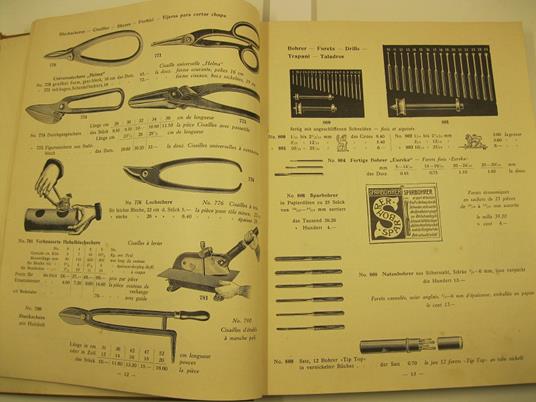 Koch & Co. Elberfeld und Berlin. Prezzo corrente illustrato. Riparto II. Utensili per fabri, incisori, lattai, litografi, meccanici, orefici etc. (Coltelli a serramanico) - copertina