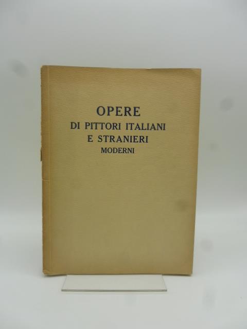 Galleria Geri. Opere di pittori italiani stranieri moderni - copertina