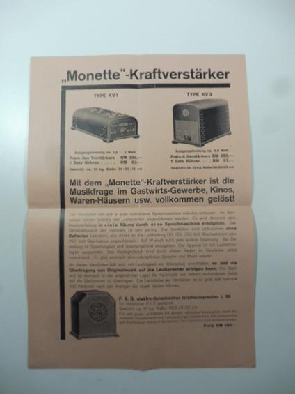 Monette - Kraftverstarker - copertina