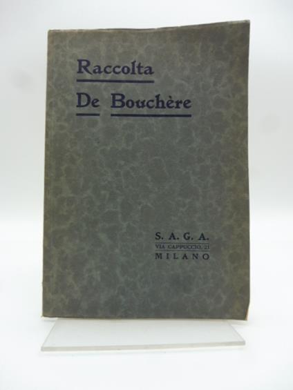 Raccolta De Bouchere. S.A.G.A., Milano - copertina