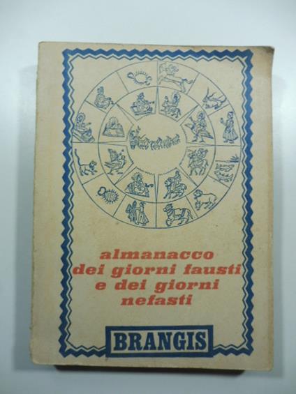 Almanacco dei giorni fausti e dei giorni nefasti - copertina