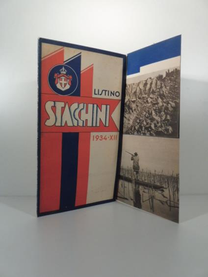 Listino Stacchini 1934 - copertina