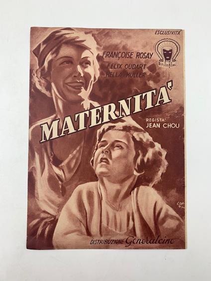 Maternita'. Un film di Jean Chou (pieghevole pubblicitario) - copertina