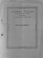 Ditta Andrea Pagani. Moderni impianti di riscaldamento, Milano (cartella con brochure e preventivo)