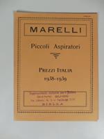 Marelli. Piccoli aspiratori. Prezzi Italia 1938-1939