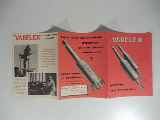 Varflex protege vos tarauds... Pieghevole pubblicitario - copertina