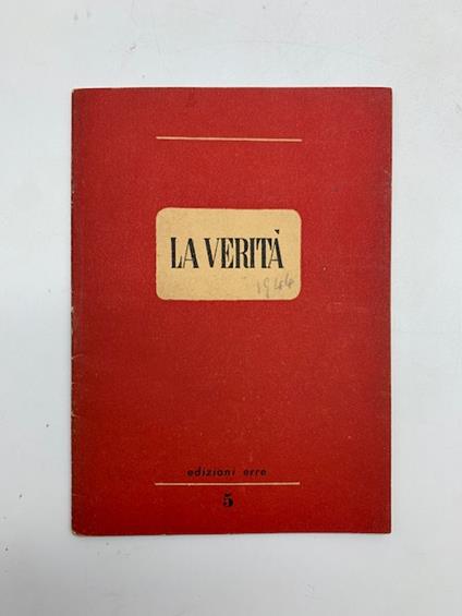 La verita' - copertina